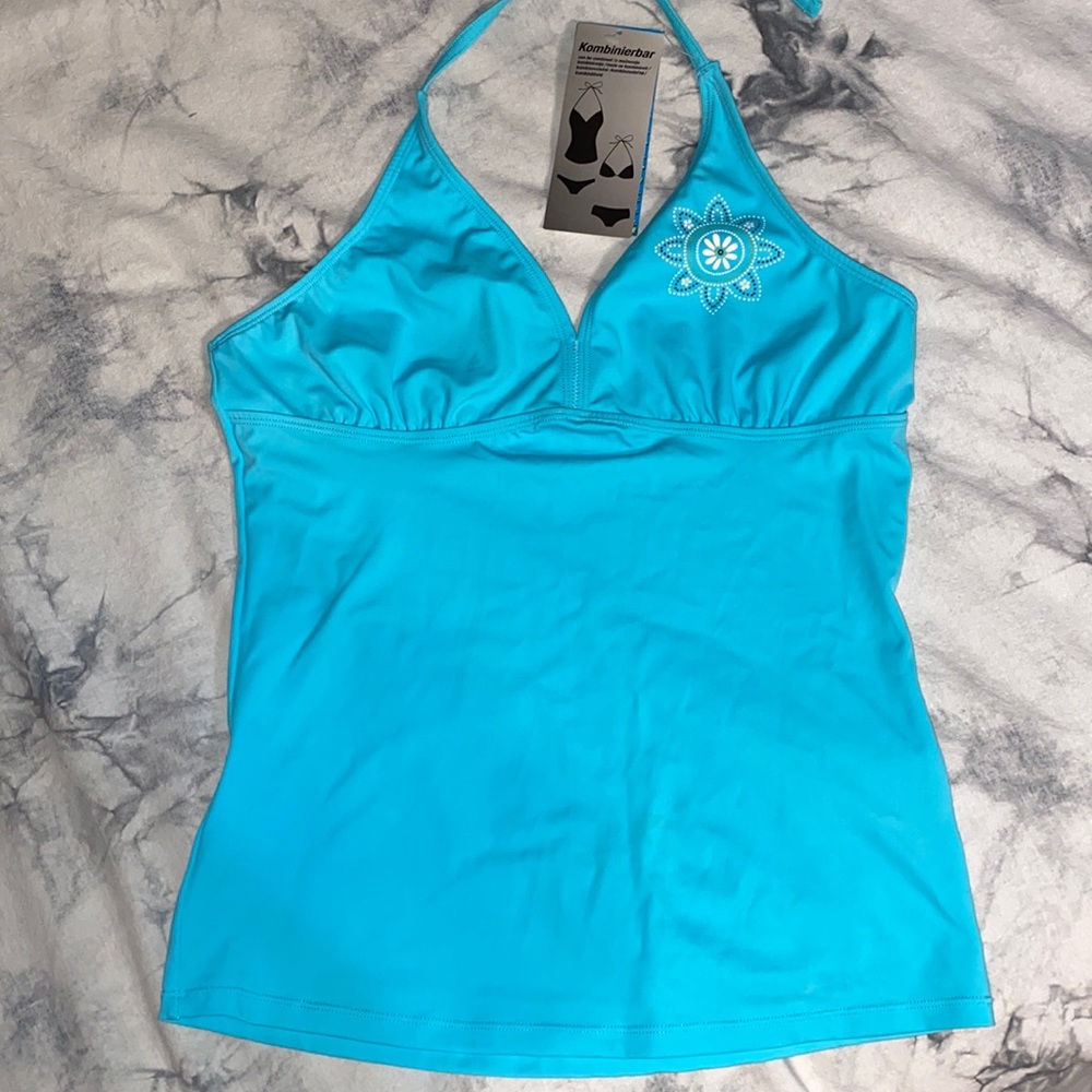 Blue tankini top